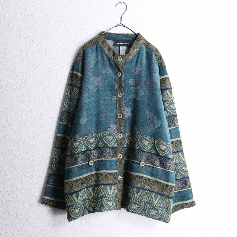 botanical design gobelin jacket
