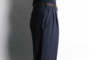 "Brooks Brother's" dark navy wide tapered trousers