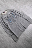 y2k design waffle textile L/S tee