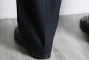 "Brooks Brother's" dark navy wide tapered trousers