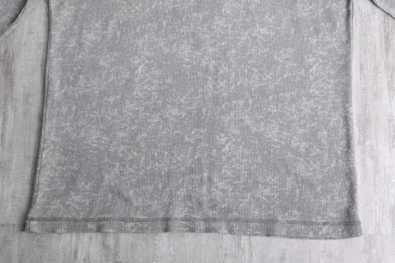y2k design waffle textile L/S tee