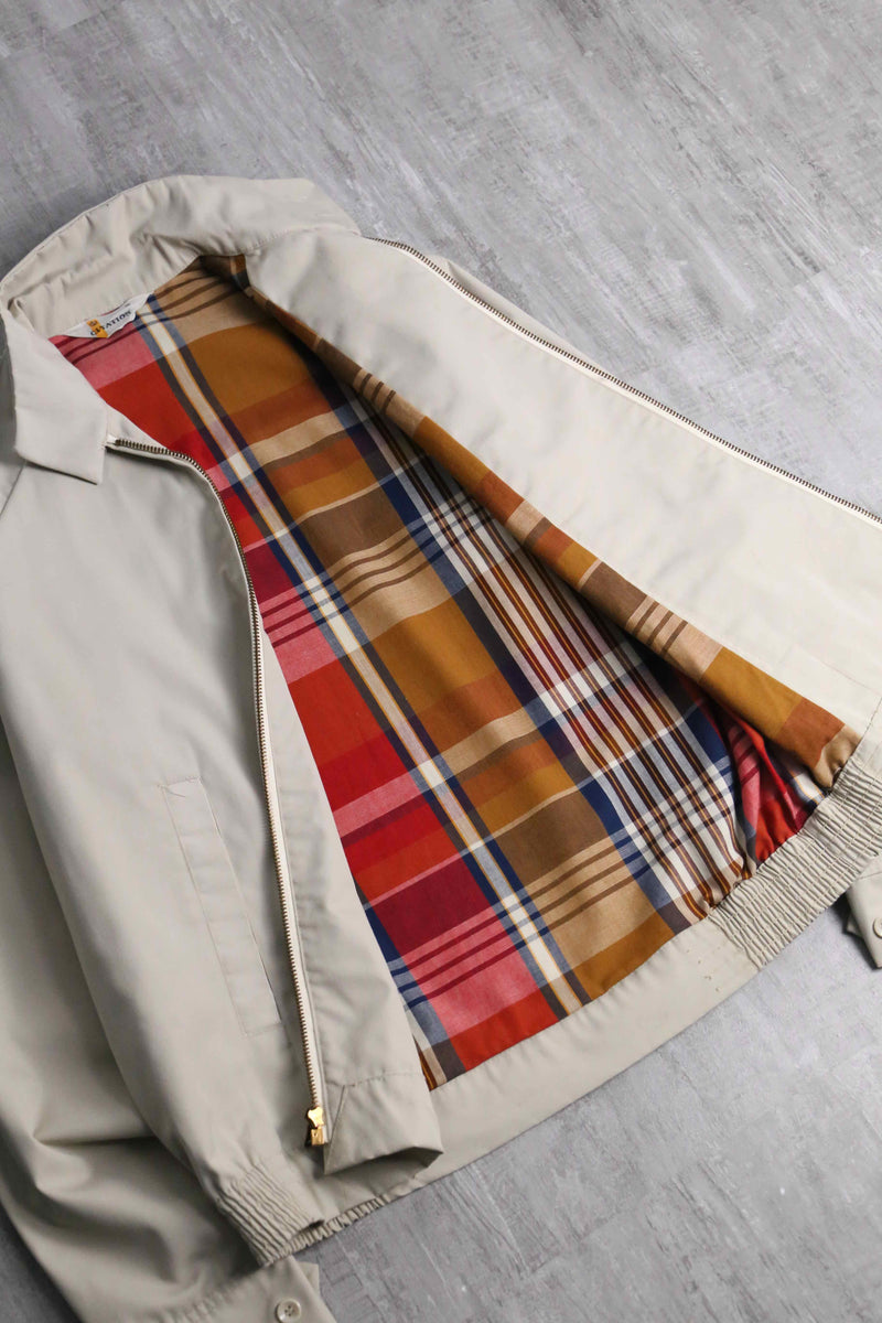 70's ivory harrington jacket