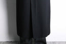 black single long hood coat