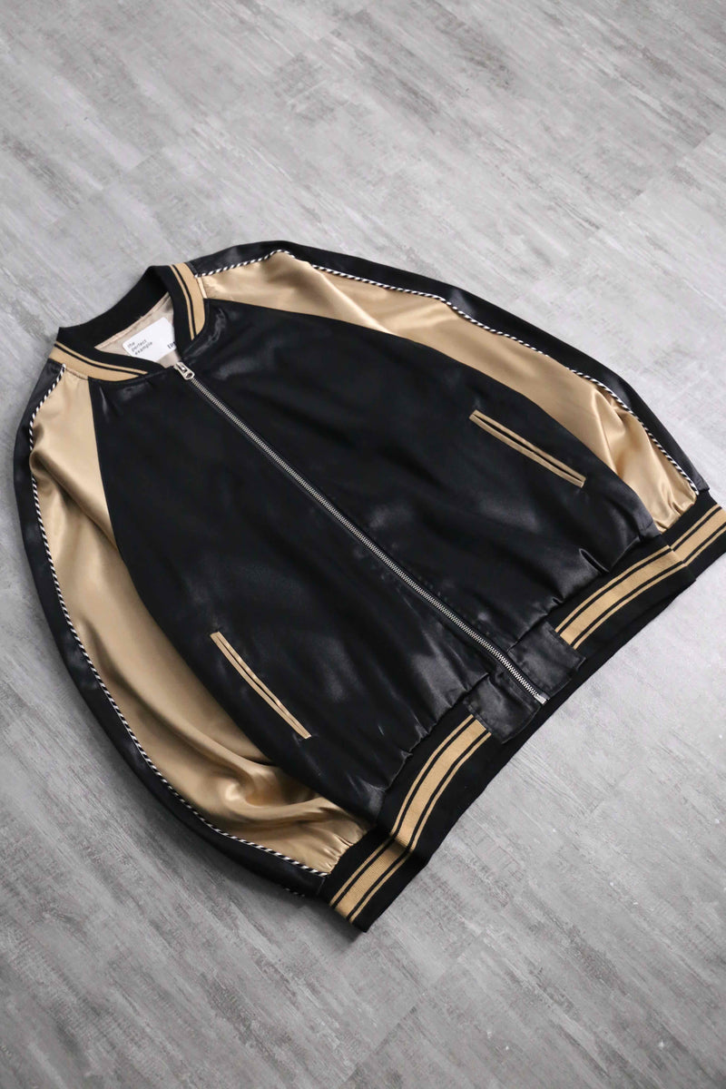 black×gold souvenir jacket