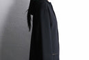 black single long hood coat