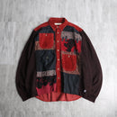 "Re:make" sweat docking design corduroy jacket