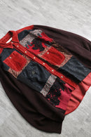 "Re:make" sweat docking design corduroy jacket