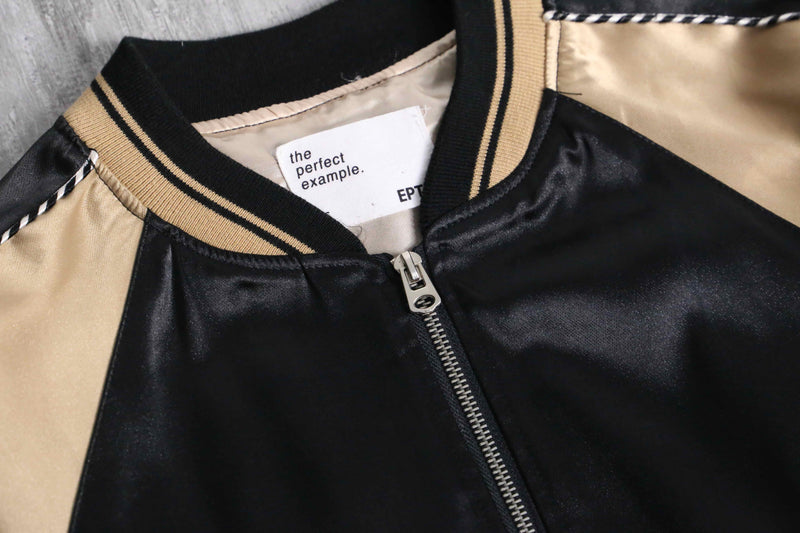 black×gold souvenir jacket