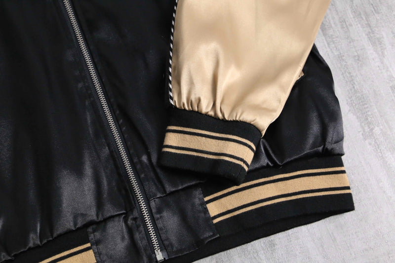 black×gold souvenir jacket