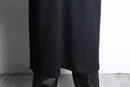 black single long hood coat