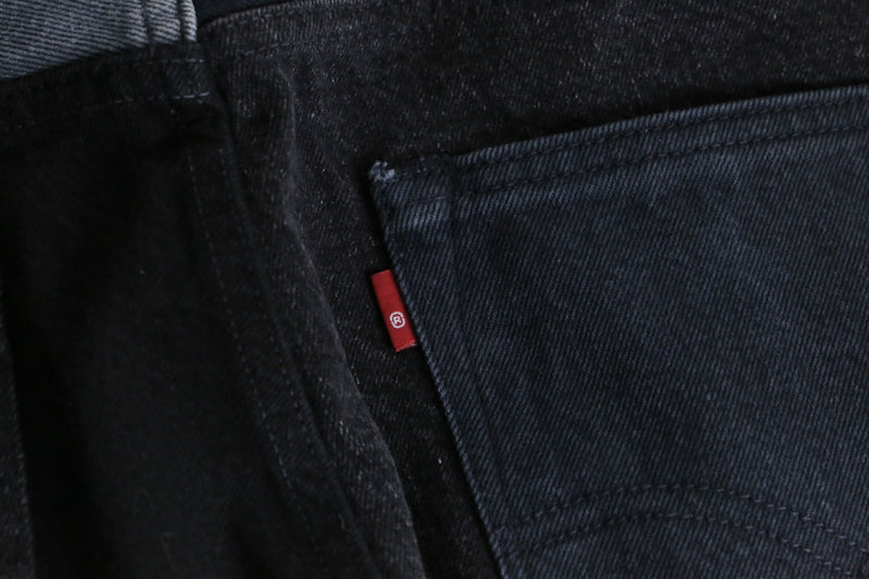 “Levi’s” 501 black switch design denim pants