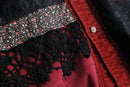 "Re:make" sweat docking design corduroy jacket