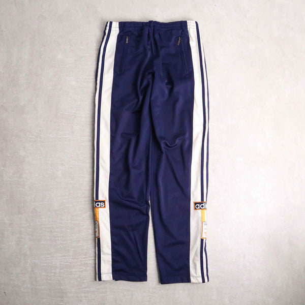 "adidas" indigo color snap button track pants