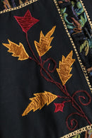 95-00s “Parsley & Sage” flower emb gobelin switch duffle jacket