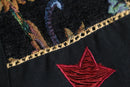 95-00s “Parsley & Sage” flower emb gobelin switch duffle jacket