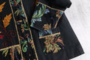 95-00s “Parsley & Sage” flower emb gobelin switch duffle jacket