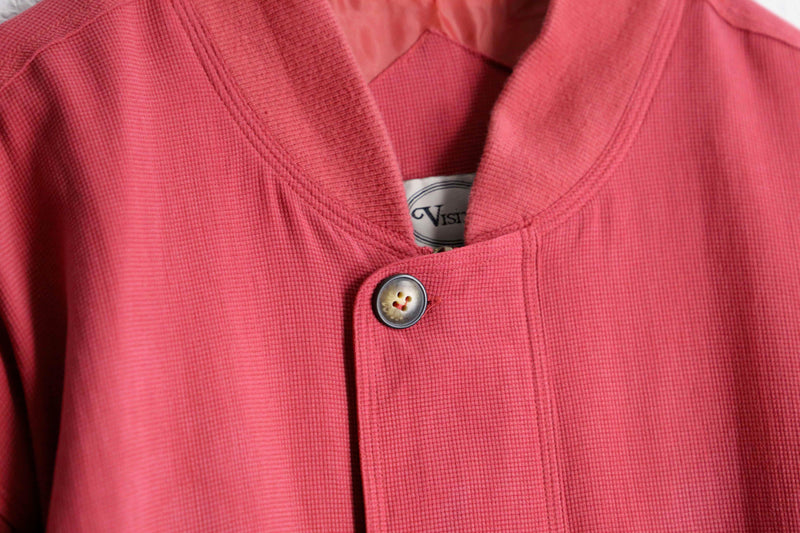 red color silk blouson