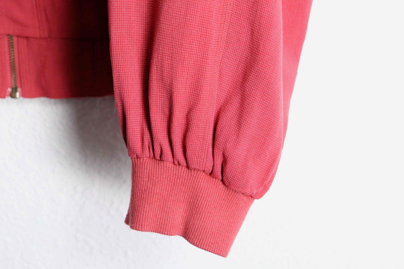 red color silk blouson