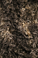 1980-90s stripe lining faux fur jacket