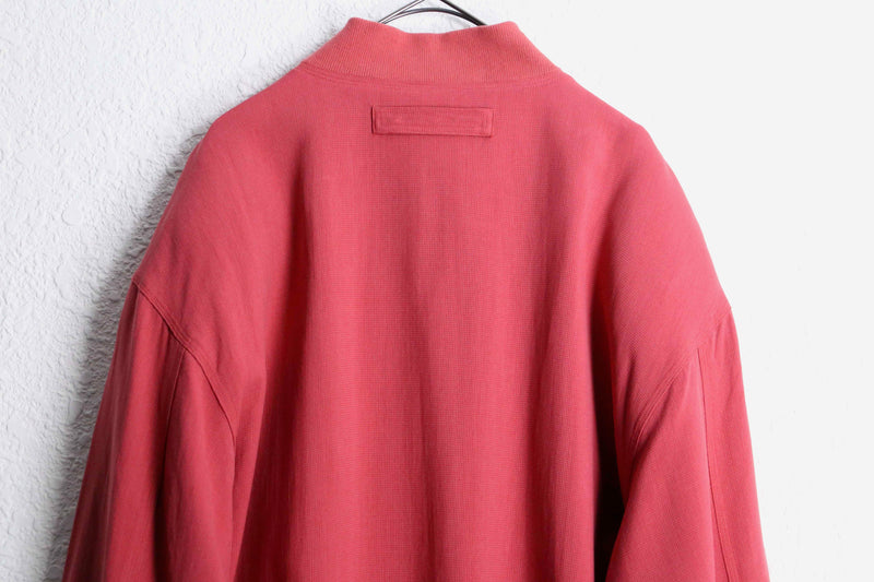 red color silk blouson