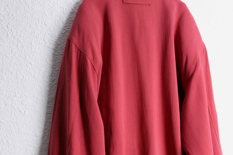 red color silk blouson