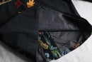 95-00s “Parsley & Sage” flower emb gobelin switch duffle jacket
