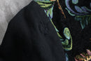 95-00s “Parsley & Sage” flower emb gobelin switch duffle jacket