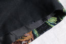 95-00s “Parsley & Sage” flower emb gobelin switch duffle jacket