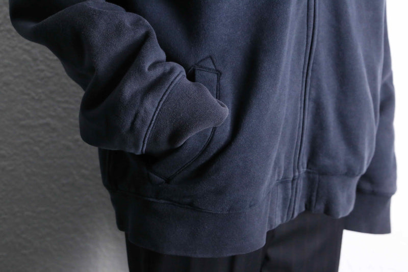 “L.L.Bean” navy cotton zip hoodie