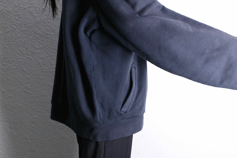 “L.L.Bean” navy cotton zip hoodie