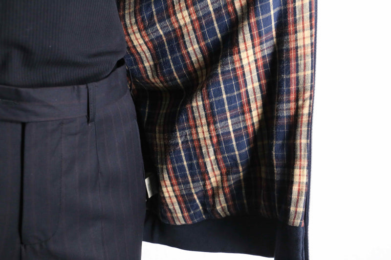 “L.L.Bean” navy cotton zip hoodie