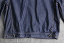 “GUESS” metallic indigo loose denim jacket