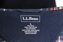 “L.L.Bean” navy cotton zip hoodie