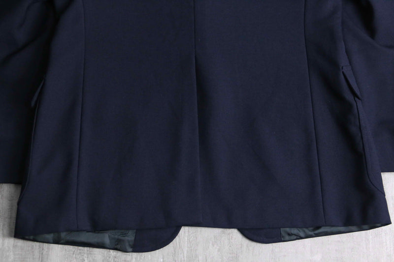 navy color 2 gold button single blazer