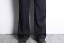 black red stripe wool trousers