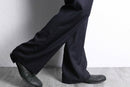 black red stripe wool trousers