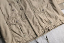 90-00s ”DIESEL” beige military motif high neck jacket