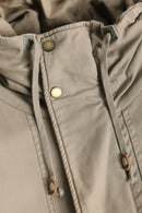 90-00s ”DIESEL” beige military motif high neck jacket