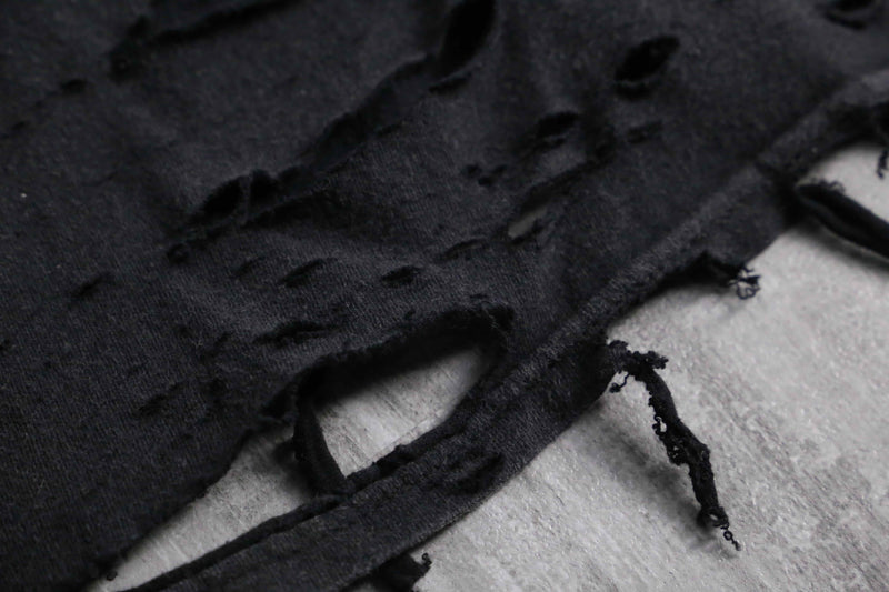 "Re:make" destroy&stitch design docking wide Tee