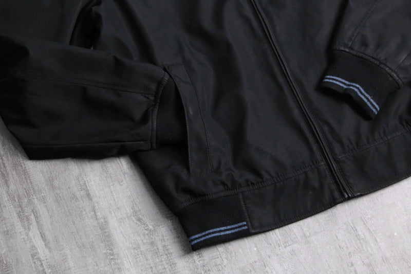 “PERRY ELLIS PORTFOLIO” poly zip jacket