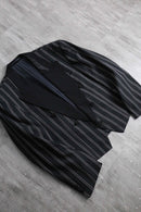 monotone stripe spencer jacket