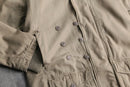 90-00s ”DIESEL” beige military motif high neck jacket