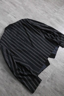 monotone stripe spencer jacket