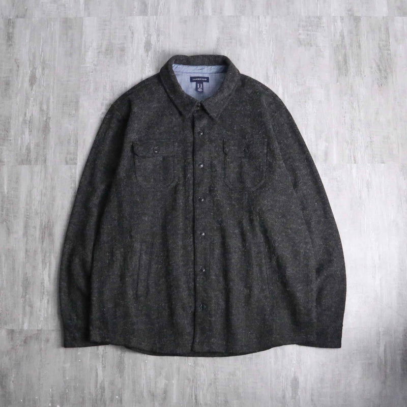 “LAND’S END” melange poly acryl shirt