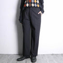 black red pinstripe trousers