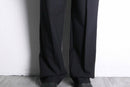 black red pinstripe trousers
