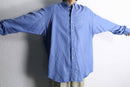 “Ralph Lauren BLAKE” sax blue silk linen shirt