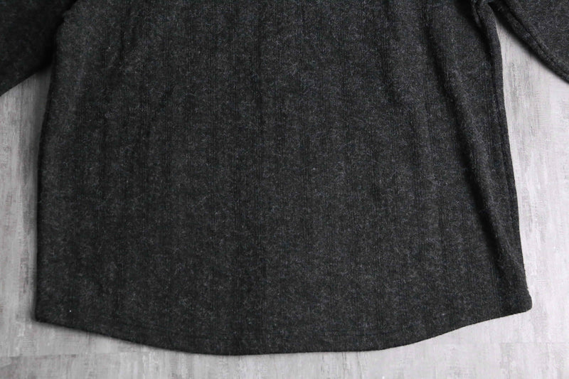“LAND’S END” melange poly acryl shirt