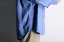“Ralph Lauren BLAKE” sax blue silk linen shirt