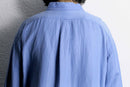 “Ralph Lauren BLAKE” sax blue silk linen shirt